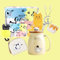 Mug avec motif chat pour maman et amoureuse, cadeaux à thème, anniversaire, fête des mères, Noël – Elle (jaune)