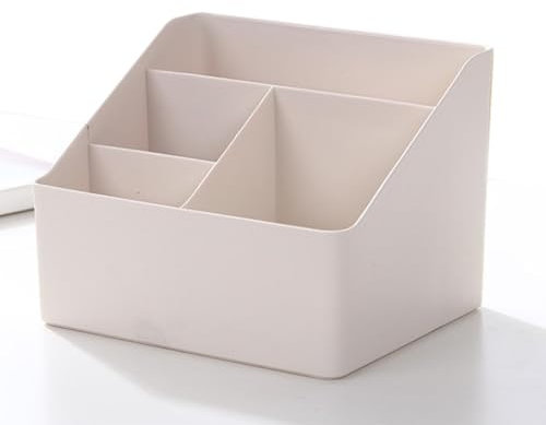 GkgWuxf Caja De Almacenamiento De Escritorio, Organizador De Cosméticos Y Joyas - Contenedor de diseño de compartimentos para escritorio,Organizador de mesita de noche, organizador de mesa pequeño,