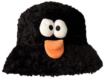 FACAILUO Dicker Cartoon-Plüsch-Hut, Winter-Anglerhut, winddicht, Fischerhut für Erwachsene und Teenager, hält warm pendeln