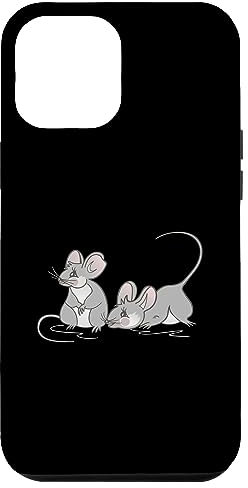iPhone 12 Pro Max Mouse motif Sweet two mice Case