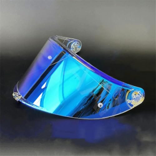 Generico Lenti della Visiera del Casco, Visiere for Casco AGV K6 Visiera for Casco Protezione UV Visiera Parasole Parabrezza Visiere Casque Moto Accessori(Revo Clear Blue)