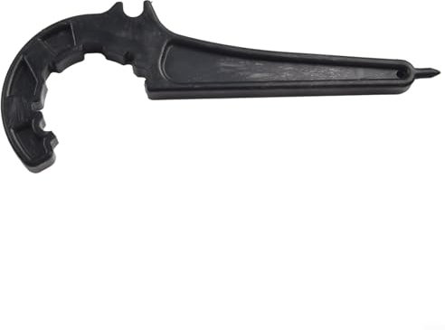 Floweringbeter PE Pipe Wrench Tool 20/25/32/40/50/63mm Plastic Quick Connect Fittings Valve Lock Nut Spanner for PVC PE Pipe Installation Black(20mm)