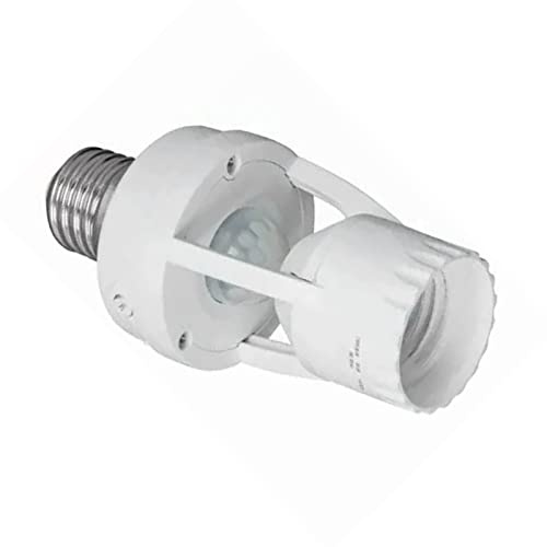 E27 Infrarot-Bewegungsaktivierter Glühbirnenhalter-Adapter mit Einstellbarer Verzögerungszeit, 6 M Reichweite für Kleiderschrank, Abstellraum