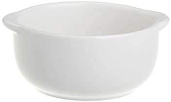 KXQYIKYI Ciotola ciotola opaca ciotola a colori solidi di tipo binaurale colazione insalata di yogurt al vapore insalata di micro-onda oventableware (colore: bianco)