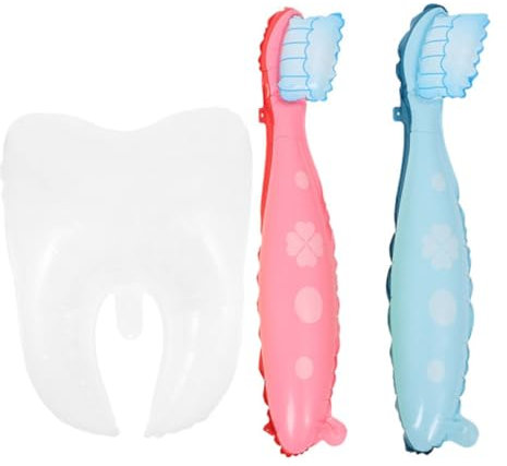 BRIGHTFUFU 3 Große Zahnbürstenballons Als Party Dekoration Für Den Ersten Zahn Niedliche Und Lustige Ballons In Zahnform Für Kinderpartys Babypartys Und Abschlussfeiern