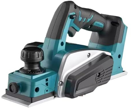 KONGMM Portable Wood Planer, 15000RPM Rechargeable Electric Planer Cordless Handheld Wood Cutting Woodworking Fit for Furniture Repair and DIY Wood Crafts