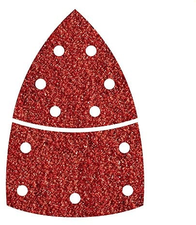 wolfcraft I 10 Haft-Schleifblätter 2-tlg Korund K120 |1814000