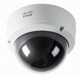 Cisco Video Surveillance 2530 Series Standard-Definition IP Smoked Dome - Network camera - dome - vandal-proof - colour ( Day&Night ) - auto iris - optical zoom: 3.5 x - audio - 10/100 - AC 24 V
