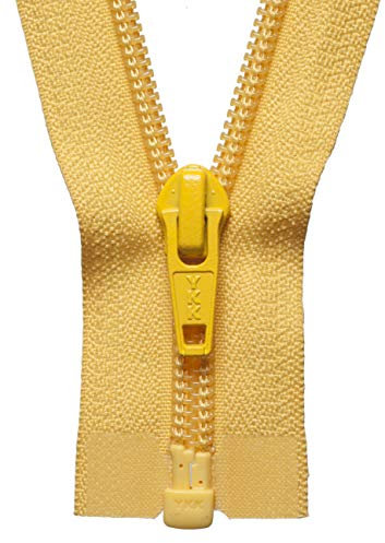 YKK Coil Zip, Nylon, No. 1 Yellow Gold, 66 cm Length