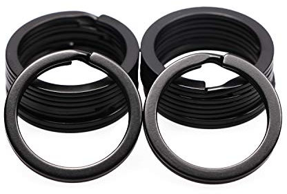 shapenty 1 Inch/25 mm de diámetro Metal soporte de Split clave Anillos de Cadenas para el hogar llaves de fijación para coche