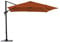 Proloisirs Parasol déporté Roma 2.5x2.5m paprika
