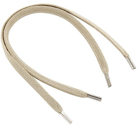 REMA 1 Paar Schnürsenkel Creme - flach - schmal - ca. mm breit von 5 cm - 300 cm (95 cm)