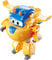 Super Wings Transforming Construction Donnie Spielflugzeug und Roboterfigur Verwandelbarer Figur und Roboter aus der Zeichentrickserie Spielzeug für Kinder ab 3 Jahren – 12 cm, Multicolore