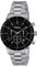 Breil Tribe Herren Chronograph Dude Sport Black Edelstahl Silber-Schwarz 42mm, Wasserdichtigkeit: 5 Bar, EW0447