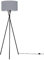MiniSun | Modern Gloss Black Metal Tripod Floor Lamp with a Dark Grey Shade | Floor Lamps & Torchieres, Home Décor, Improvement & Lifestyle Essential