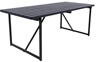 MaximaVida industrielles Tischuntergestell Boston 80 cm breit Schwarz