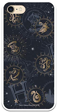 THE HOUSE OF CARCASES Hülle für iPhone 7 iPhone 8 iPhone SE 2020 Offizielle Harry-Potter-Abzeichen Konstellationen zum Schutz Ihres Mobiltelefons. Flexible Silikon-Apple-Hülle mit offizieller Harry-P