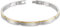 Boccia Armband aus teilpolierten/teil-goldplattierten matten Reintitan, in der Farbe: Gold/silber, Maße: Länge 21 cm, 03025-02