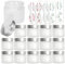 Lot de 15 bocaux en verre transparent mat de 60 ml avec couvercles argentés et doublures intérieures, vides rondes, rechargeables pour cosmétiques, beurre corporel, gommages, crème pour le visage, etc