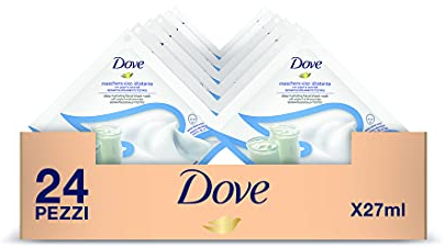 Dove Feuchtigkeitsspendende Gesichtsmaske für trockene Haut, 27 ml, 24 Stück