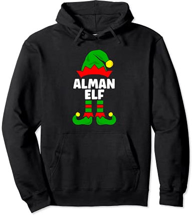 Alman Elf Weihnachtsoutfit Familie Partnerlook Deko Kostüm Pullover Hoodie