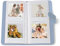 Berfea Mini-Fotoalbum für Fujifilm Instax Square SQ6, 80 Taschen Premium PU Leder Film Wallet, kompatibel mit Instax Square SQ1/SQ10/SQ20/SQ6, SHARE SP-3 Drucker, Blau