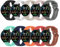 CHULN Cinturino per Xiaomi Mi Watch/S1/S1 Active/Color Sport - 10 Pezzi, 22mm Silicone, Colori Sportivi per Smart Watch