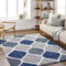 Livabliss Mostar Shaggy Berber Teppich - Flauschiger Langflor Hochflor für Wohnzimmer, Esszimmer, Schlafzimmer - Groß 160x220 cm in Blau und Grau