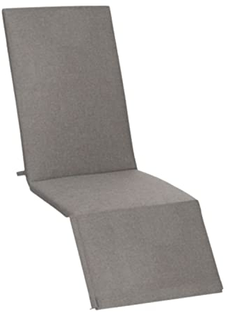KETTtex EXKLUSIV Auflage Cirrus-Relaxsessel Taupe-Melange I Gartenstuhl Polster 175x50x4cm I KTH2 Sitzauflage weich & robust I Stuhlauflage UV-beständig I wasserabweisendes Sitzkissen I Dessin 2293