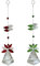 2 Stück 30 mm Sonnenfänger Kristallkugel Prismen Ornament Smaragdgrün und Rot Prisma Kristalle Hängende Anhänger für Kronleuchter Fenster Vorhang Outdoor Handwerk Regenbogen Maker Auto Rückspiegel