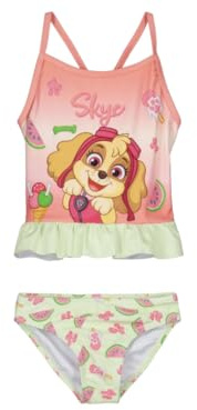 PAW PATROL Tankini Bikini Badeanzug Skye türkis (as3, Numeric, Numeric_128, Regular)