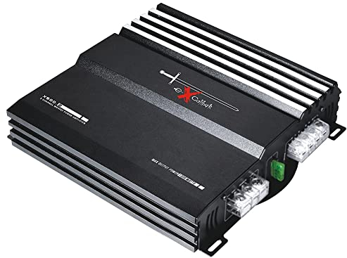 KIT SET PER EXCALIBUR X500.2 1 amplificatore a 2 canali stereo da 1000 watt max 2 x 50 rms watt max per porte o subwoofer, 1 pezzo