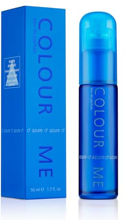 COLOUR ME Azure Perfume for Men. 50ml Eau de Parfum Men, Luxury Fragrance - Mens Aftershave, Long Lasting Fragrance for Men by Milton-Lloyd
