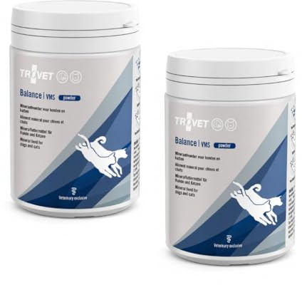Trovet Balance VMS Pulver | Doppelpack | 2 x 250 g | Ergänzungsfuttermittel für Hunde & Katzen | Vitamin & Mineralien Mix