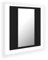 LED-Bad-Spiegelschrank Schwarz 40x12x45 cm Acryl, 804949