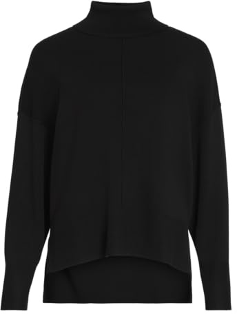 Vila Damen Viostria Rollneck L/S Knit Top- Pullover (1er Pack)