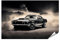 islandburner XXL Bild Poster Majestätisches Schwarz Weiß Foto von Mustang Shelby Premium Bilder Fotodruck