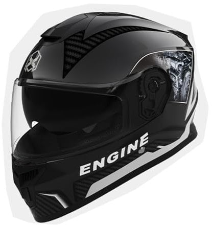 ACMEDE Motorradhelm Integralhelme für Erwachsene 54-61CM, Rollerhelm Sturzhelm mit Doppelvisier Vollvisierhelm Mopedhelm mit Sonnenblen für Herren Damen Atmungsaktiv Scooter-Helm Moped Mofa-Helm