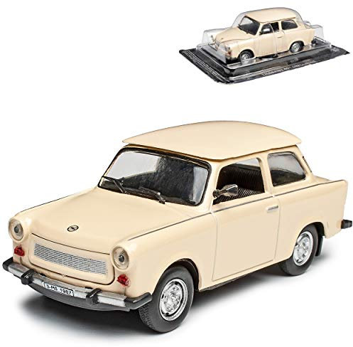alles-meine.de GmbH Trabant 601 Limousine Beige 1964-1990 1/43 Modellcarsonline Modell Auto mit individiuellem Wunschkennzeichen