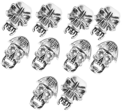 Healeved 10stücke Antike Haar Bart Charme Flecht Zubehör Haar Manschetten Flechtschmuck Haaranhänger Für Männer Dreadlock Flechtaccessoires