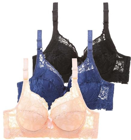 Sport-BHS für Damen - BH Große Brüste Starker Vhose Soft BH Modern Feeling Ohne Bügel Sexy V-Ausschnitt BH Hautfreundlich Bequemer Bra Damen Nahtloser BH Ultrakomfortable Bra Top