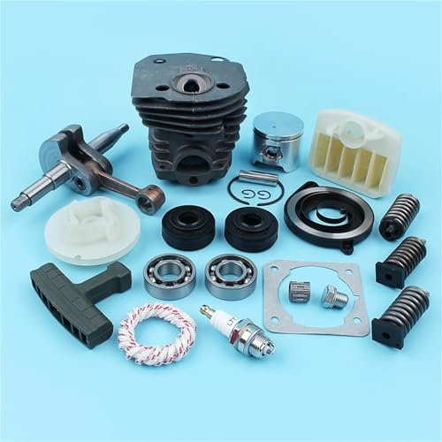 LALAL Kit cilindro pistone da 44 mm for Husqvarna 340 345 350 Tampone albero motore Filtro aria Parti di ricambio for motosega Motosierra