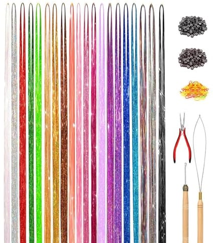 Tinsel Haar Kit Glitzerzubehör & Cosplay-Accessoires