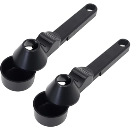 Wzxksoac Coffee Scoop with Funnel for Reusable K Cup Refillable Coffee Pods for Ground Coffee Measuring Spoon 2PCS
