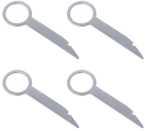 4Pcs Stereo Removal Tools Replacement Radio Car Radio Removal Tool Key Accessories (Compatible with Au-di, VW, BMW, BENZ)