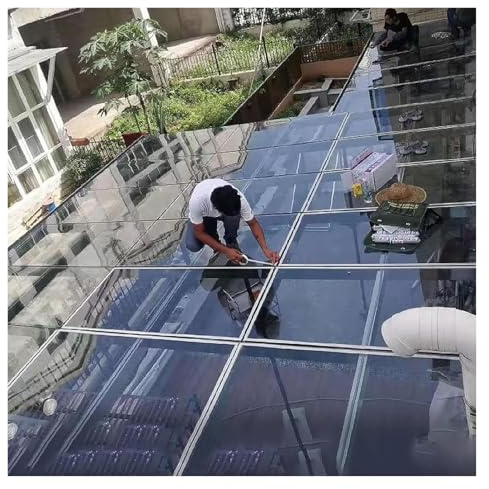 Fogli In Acrilico Trasparente 1mm Impermeabili Rivestimento di Tetti per Pergola, Cabana, Personalizzabile(1.5x2m/5.1x6.6ft)