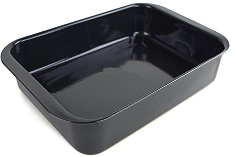 CHG Bräter 41x26,5x6 cm Emaille geschützt, anthrazit, 30 cm