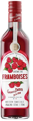 Gabriel Boudier Raspberry Liqueur for Cocktails - 50cl, 20 Percent ABV - Crème de Framboises - Premium French Framboise Liqueur for Cocktails and Mixing