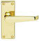 Carlisle Brass CBV31/BP Traditional Victorian Straight Door Handle, 120 x 40 mm