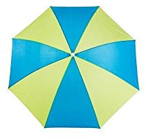 Jja 124910 Cachira Parasol de Plage 1,80 m , Bleu et Jaune